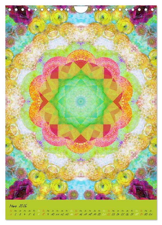 Produktbild: MANDALAS der Natur (Wandkalender 2026 DIN A4 hoch), CALVENDO Monatskalender