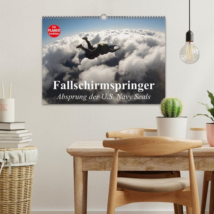Produktbild: Fallschirmspringer. Absprung der U.S. Navy Seals (Wandkalender 2026 DIN A3 quer), CALVENDO Monatskalender