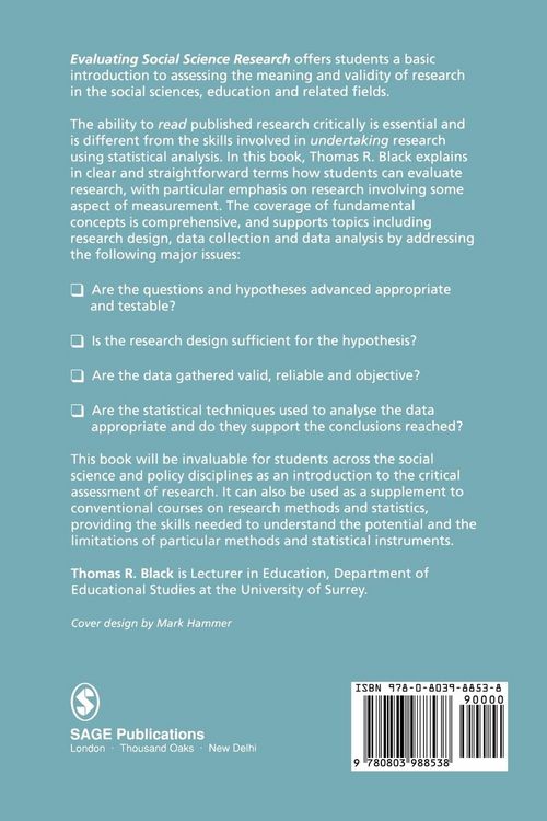 Produktbild: Evaluating Social Science Research