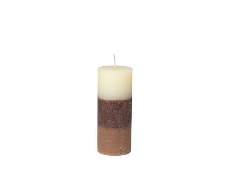 Produktbild: Broste copenhagen Blockkerze Rustik 'Rainbow' Espresso Martini