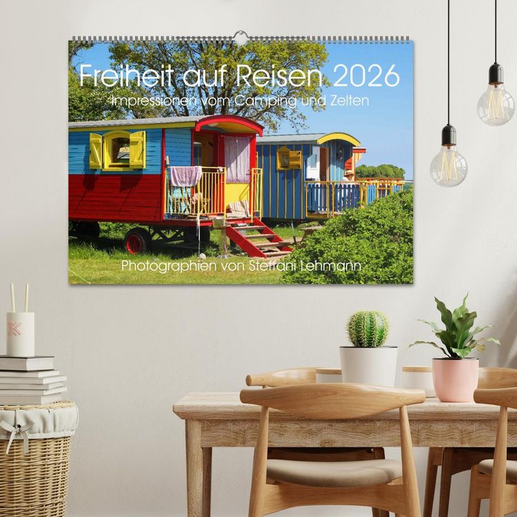 Produktbild: Freiheit auf Reisen 2026. Impressionen vom Camping und Zelten (Wandkalender 2026 DIN A2 quer), CALVENDO Monatskalender