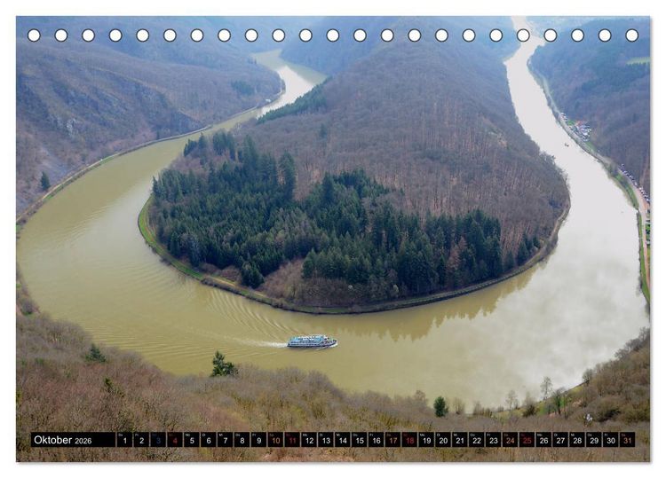 Produktbild: Das westliche Saarland klein aber fein (Tischkalender 2026 DIN A5 quer), CALVENDO Monatskalender
