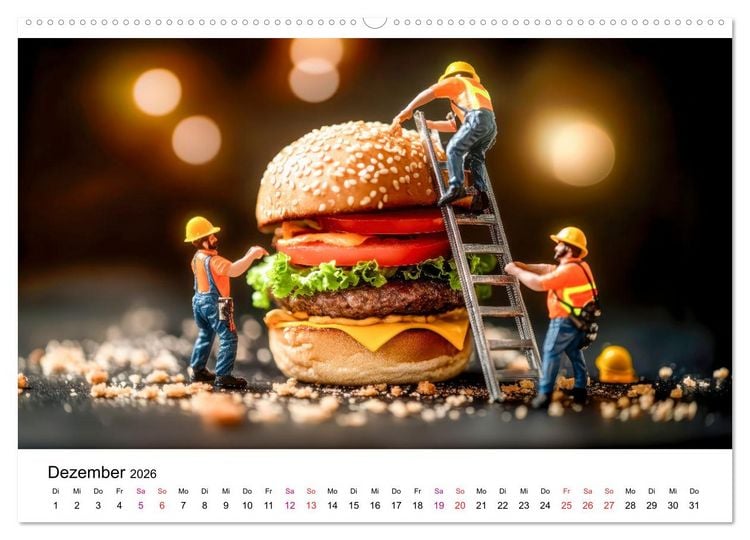 Produktbild: Winzige Welten - die kleinen Helfer des Jahres (Wandkalender 2026 DIN A2 quer), CALVENDO Monatskalender