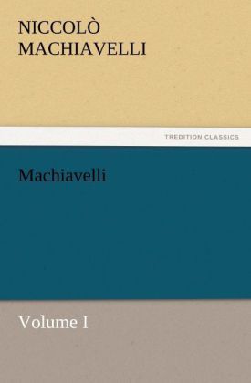 Produktbild: Machiavelli, Volume I