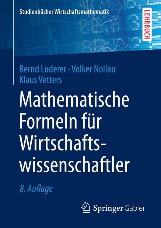 Produktbild: Mathematische Formeln f&uuml;r Wirtschaftswissenschaftler