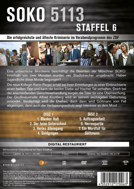 Produktbild: SOKO 5113 - Staffel 6 [2 DVDs]