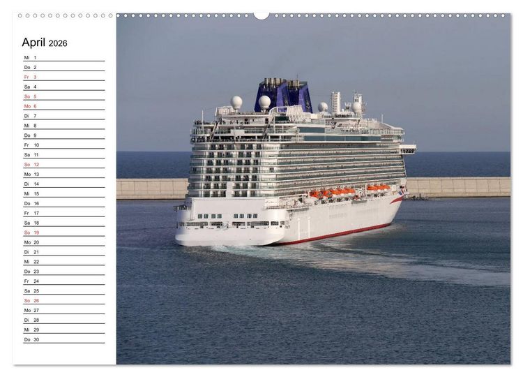 Produktbild: Giganten der Meere - Kreuzfahrtschiffe (hochwertiger Premium Wandkalender 2026 DIN A2 quer), Kunstdruck in Hochglanz
