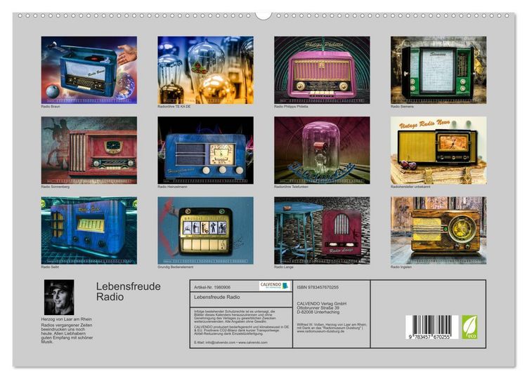 Produktbild: Lebensfreude Radio (hochwertiger Premium Wandkalender 2026 DIN A2 quer), Kunstdruck in Hochglanz