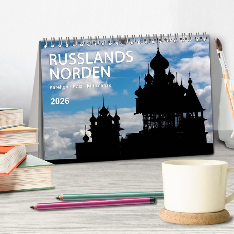 Produktbild: Russlands Norden 2026 (Tischkalender 2026 DIN A5 quer), CALVENDO Monatskalender