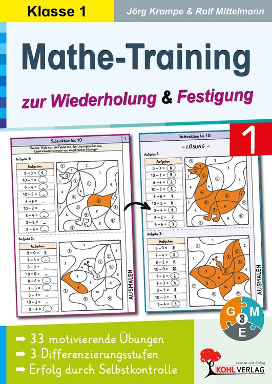 Produktbild: Mathe-Training zur Wiederholung und Festigung / Klasse 1