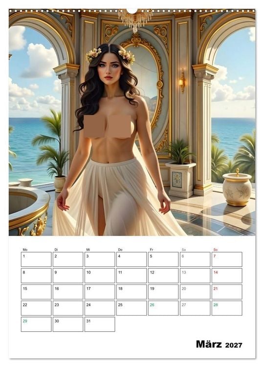 Produktbild: T&ouml;chter der alten G&ouml;tter (hochwertiger Premium Wandkalender 2027 DIN A2 hoch), Kunstdruck in Hochglanz