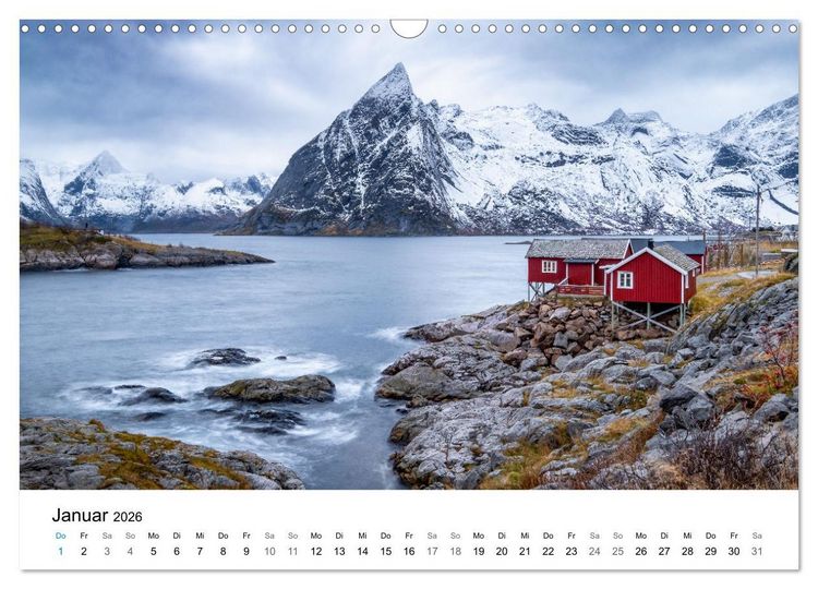 Produktbild: NORWEGEN - EINE ATEMBERAUBENDE SCH&Ouml;NHEIT (Wandkalender 2026 DIN A3 quer), CALVENDO Monatskalender