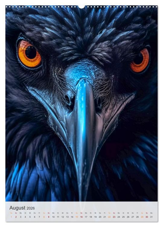 Produktbild: Mystische Raben (hochwertiger Premium Wandkalender 2026 DIN A2 hoch), Kunstdruck in Hochglanz