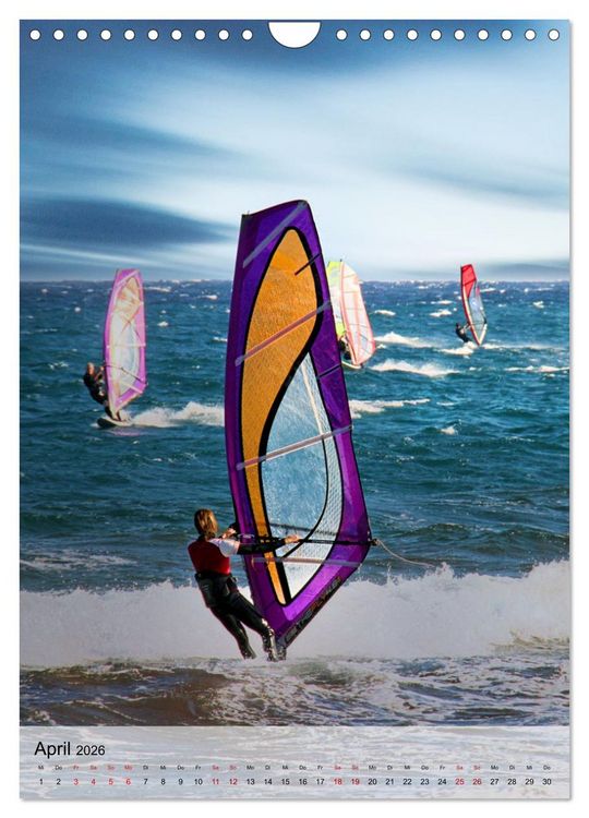 Produktbild: Windsurfen - Fun pur (Wandkalender 2026 DIN A4 hoch), CALVENDO Monatskalender