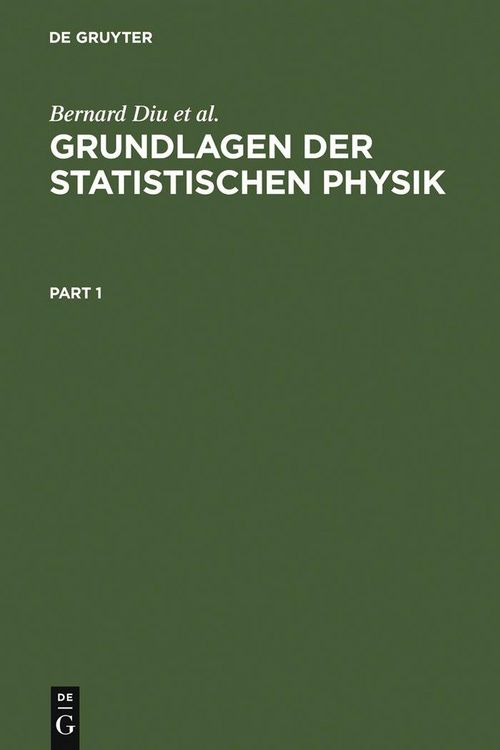 Produktbild: Grundlagen der Statistischen Physik