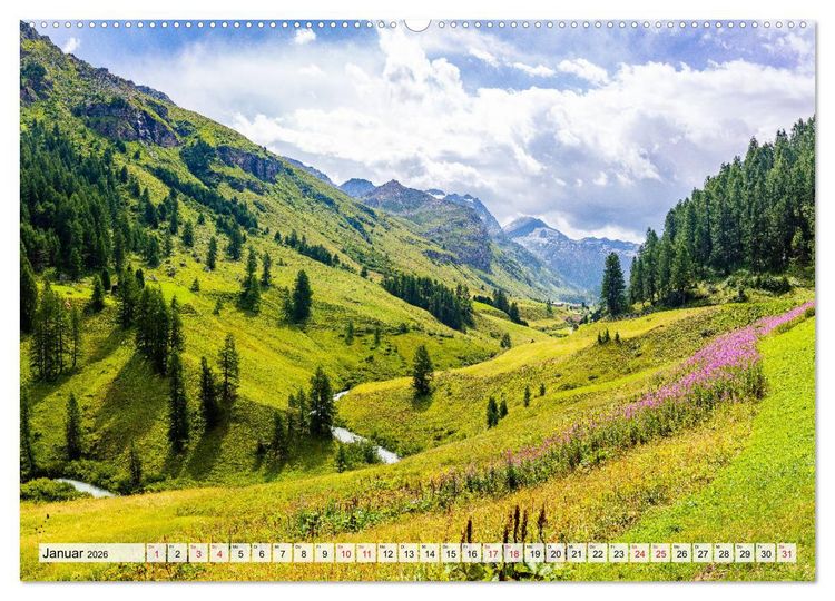 Produktbild: B&uuml;ndnerland (hochwertiger Premium Wandkalender 2026 DIN A2 quer), Kunstdruck in Hochglanz