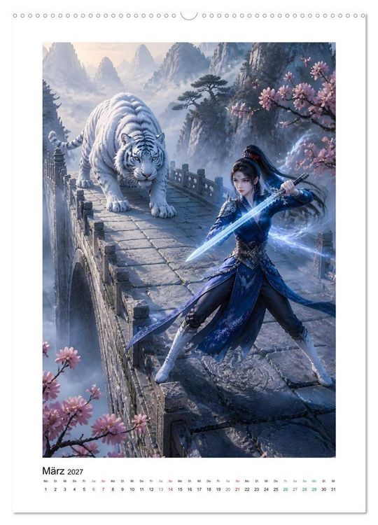 Produktbild: Zwischen Kranich und Drache (hochwertiger Premium Wandkalender 2027 DIN A2 hoch), Kunstdruck in Hochglanz