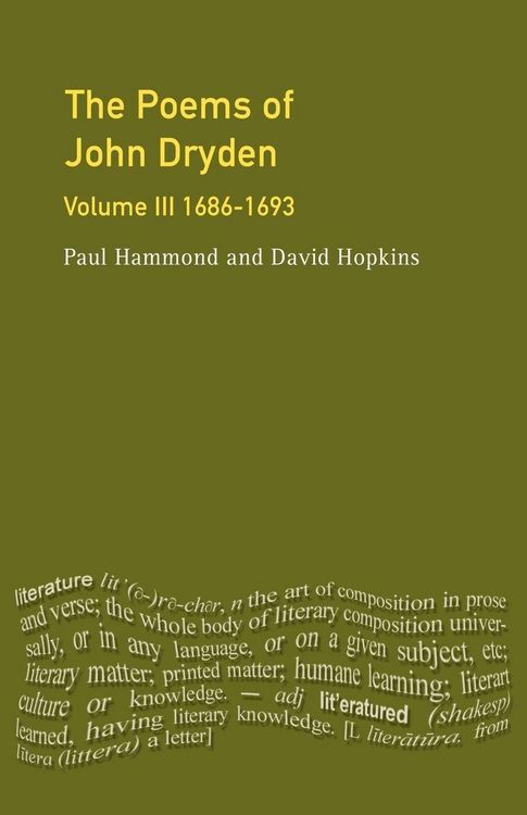 Produktbild: The Poems of John Dryden