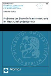 Produktbild: Probleme des Stromlieferantenwechsels im Haushaltskundenbereich