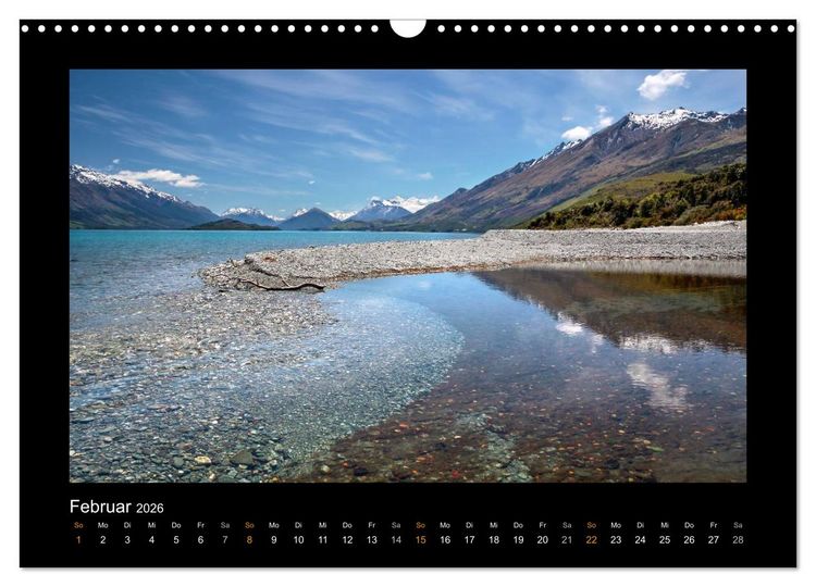 Produktbild: Neuseeland - Wunderwelt der Natur (Wandkalender 2026 DIN A3 quer), CALVENDO Monatskalender