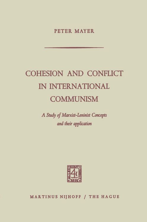 Produktbild: Cohesion and Conflict in International Communism