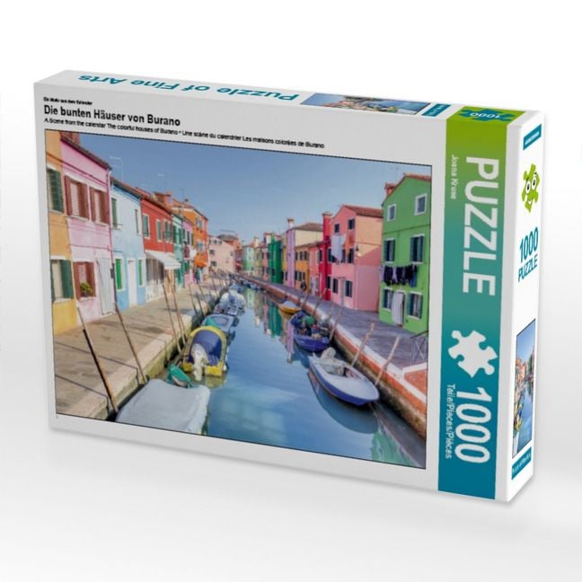 Produktbild: CALVENDO Puzzle Ein Motiv aus dem Kalender Die bunten H&auml;user von Burano | 1000 Teile Lege-Gr&ouml;&szlig;e 64x48cm Foto-Puzzle f&uuml;r gl&uuml;ckliche Stunden