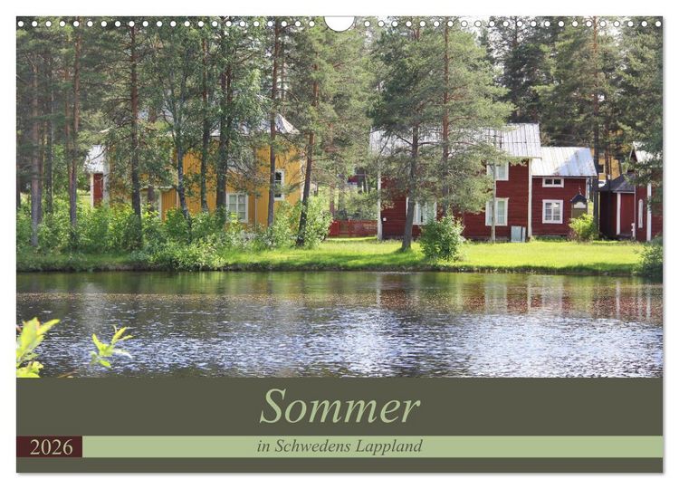 Produktbild: Sommer in Schwedens Lappland (Wandkalender 2026 DIN A3 quer), CALVENDO Monatskalender