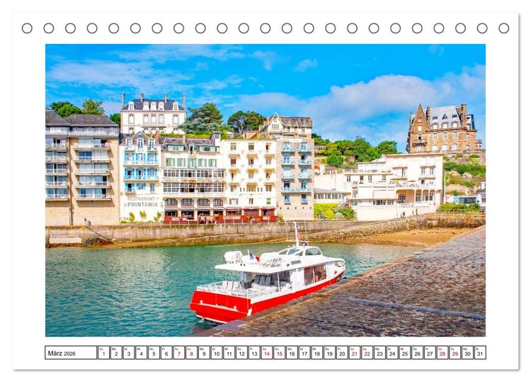 Produktbild: Malerische Bretagne - facettenreiche Region (Tischkalender 2026 DIN A5 quer), CALVENDO Monatskalender