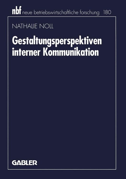 Produktbild: Gestaltungsperspektiven interner Kommunikation