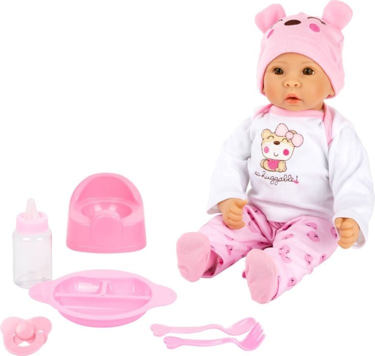 Produktbild: Small foot 11522 - Babypuppe Marie mit Zubehör, Weichkörper-Puppe, 42cm