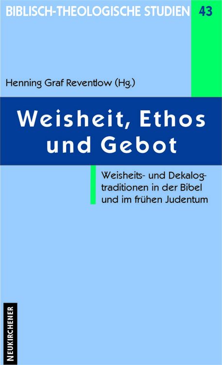 Produktbild: Weisheit, Ethos und Gebot