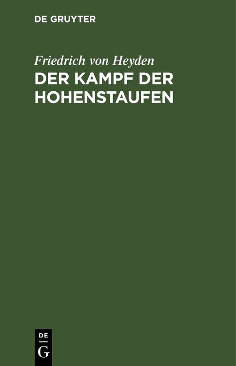 Produktbild: Der Kampf der Hohenstaufen