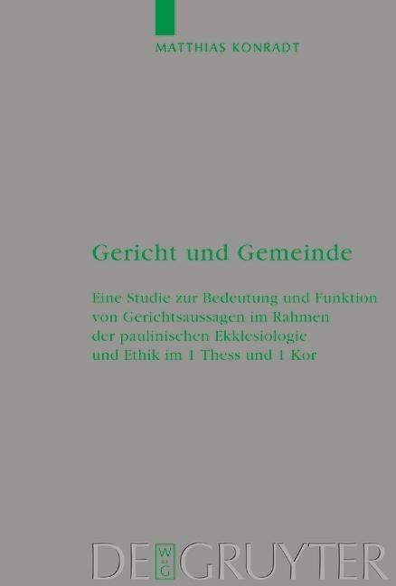 Produktbild: Gericht und Gemeinde