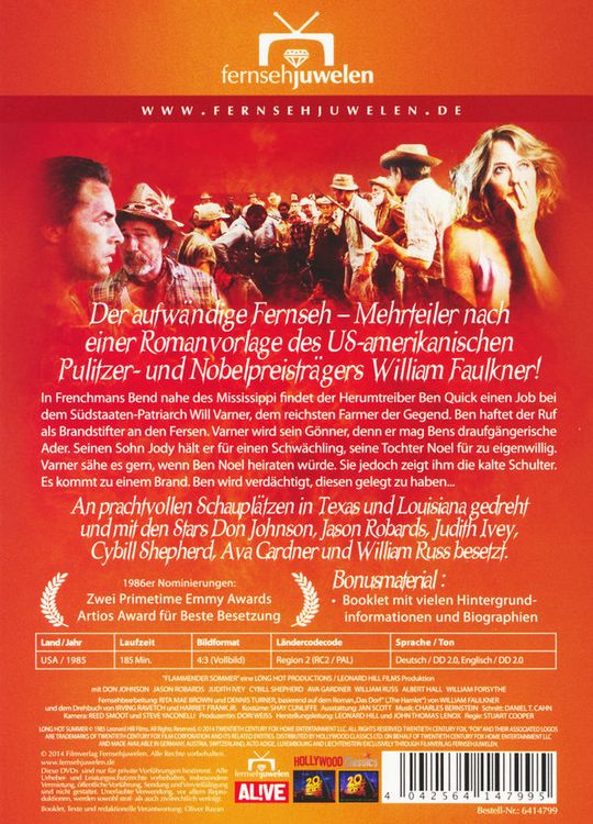 Produktbild: Flammender Sommer - Der lange, hei&szlig;e Sommer [2 DVDs]