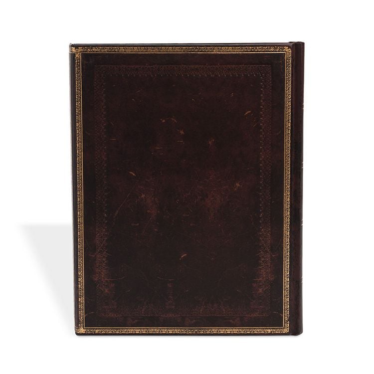 Produktbild: Hardcover Notizbuch Schwarzes Marokkoleder, Ultra, Unliniert