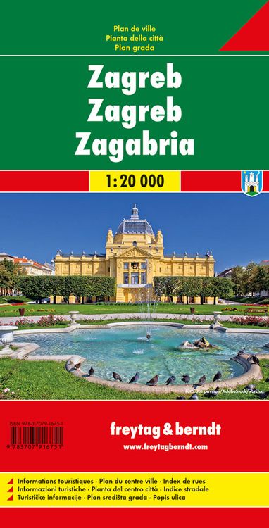 Produktbild: Zagreb, Stadtplan 1:20.000