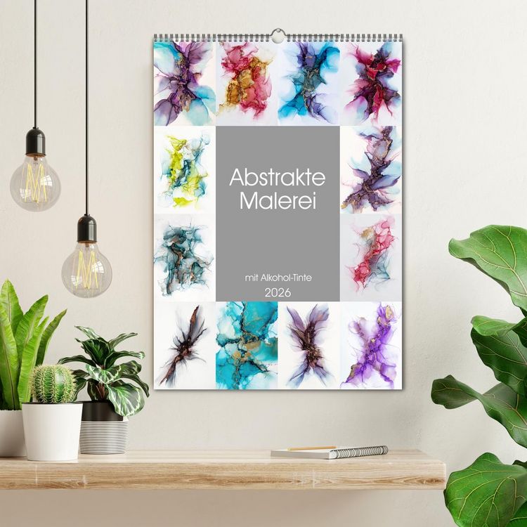 Produktbild: Abstrake Malerei (Wandkalender 2026 DIN A2 hoch), CALVENDO Monatskalender