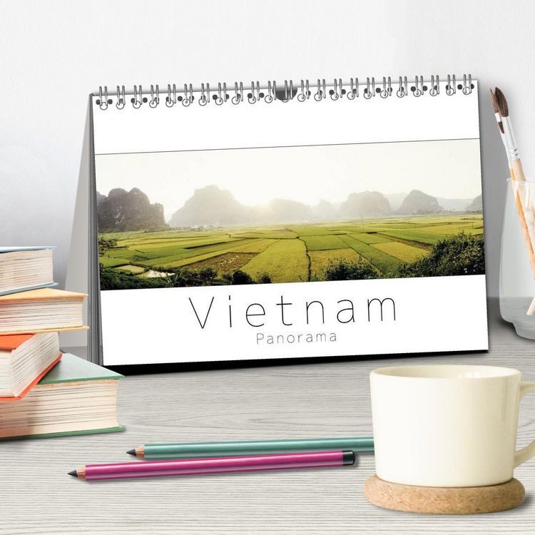 Produktbild: Vietnam Panorama (Tischkalender 2026 DIN A5 quer), CALVENDO Monatskalender