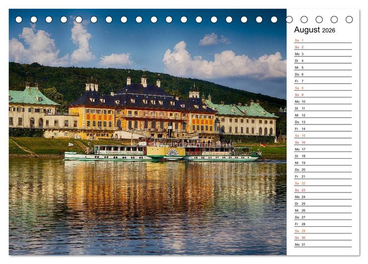 Produktbild: Schaufelraddampfer (Tischkalender 2026 DIN A5 quer), CALVENDO Monatskalender