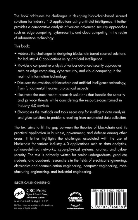 Produktbild: Artificial Intelligence and Blockchain in Industry 4.0
