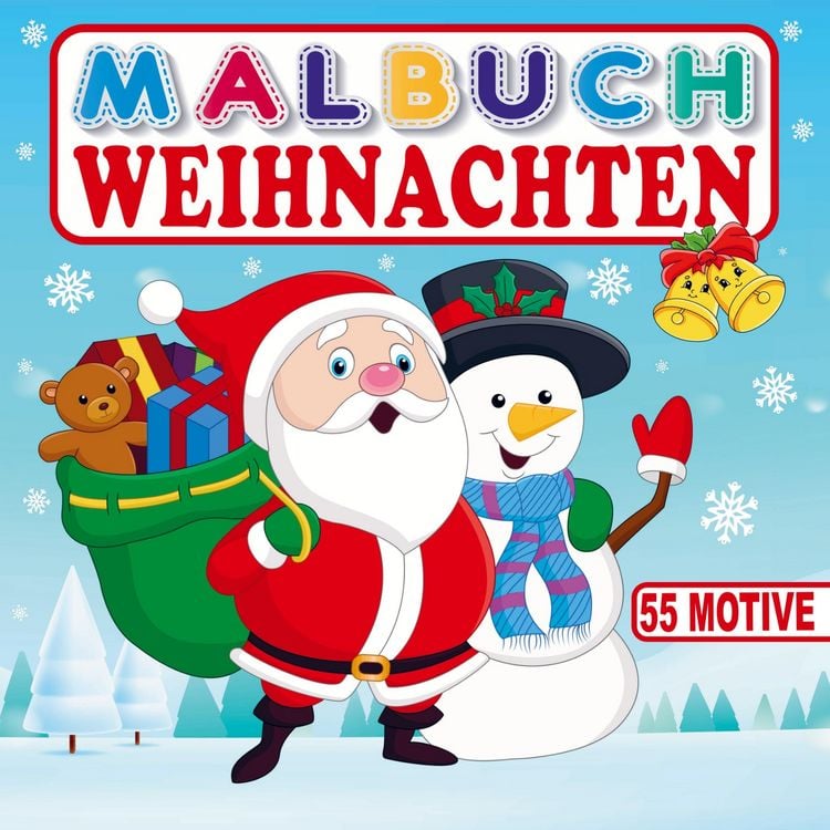 Produktbild: Malbuch Weihnachten - Ein zauberhaftes Weihnachtsbuch f&uuml;r Kinder.