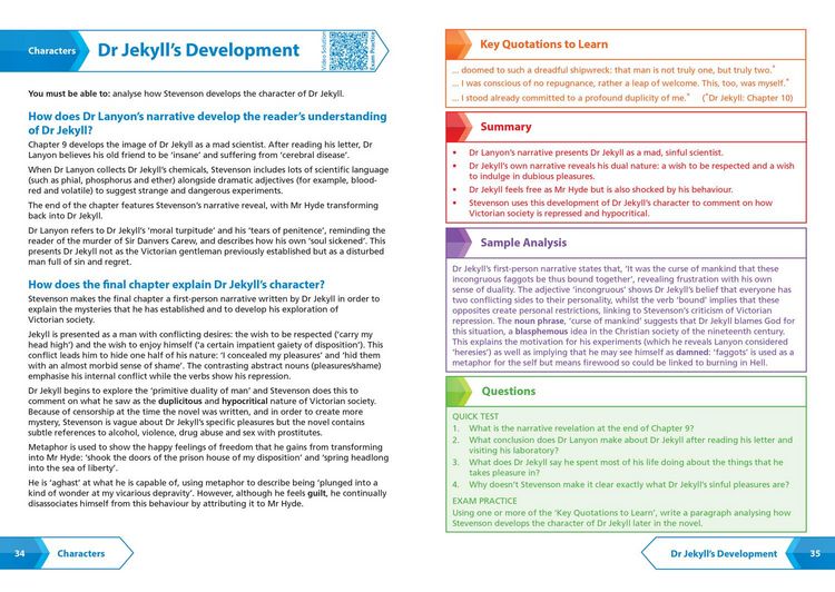 Produktbild: Dr Jekyll and Mr Hyde: AQA GCSE 9-1 English Literature Text Guide
