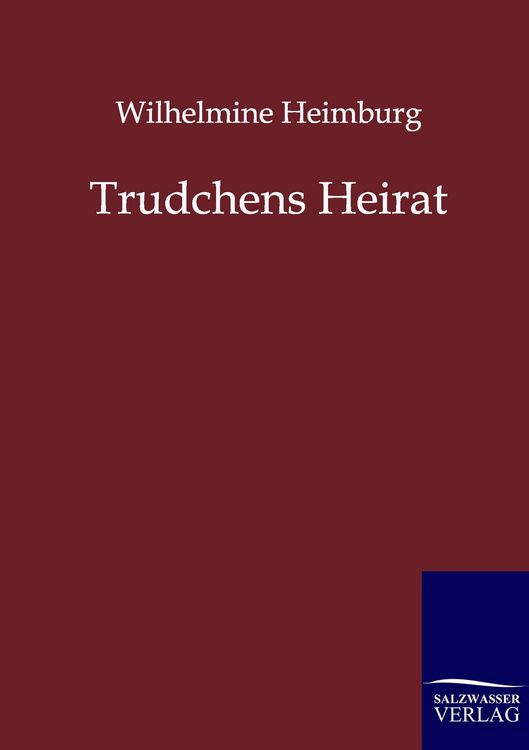 Produktbild: Trudchens Heirat