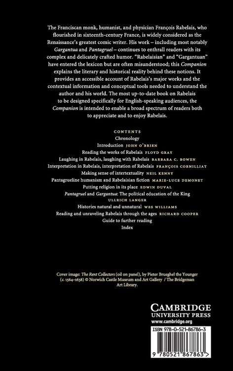 Produktbild: The Cambridge Companion to Rabelais