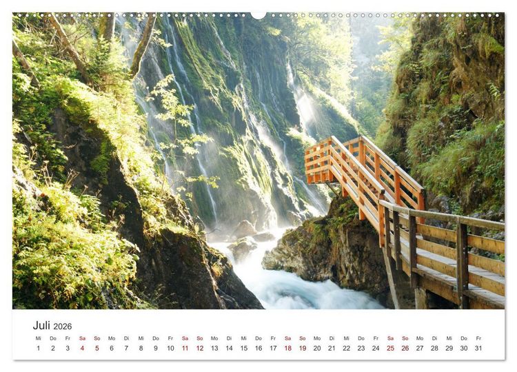 Produktbild: Wasser bewegt - Wasserf&auml;lle und Stromschnellen (hochwertiger Premium Wandkalender 2026 DIN A2 quer), Kunstdruck in Hochglanz