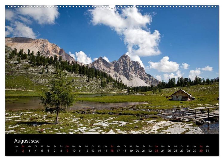 Produktbild: Ladinien - Wo S&uuml;dtirol am sch&ouml;nsten ist (Wandkalender 2026 DIN A2 quer), CALVENDO Monatskalender