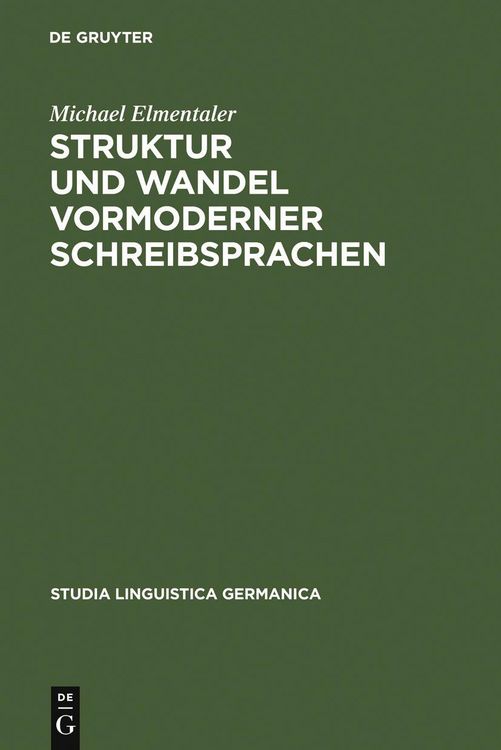 Produktbild: Struktur und Wandel vormoderner Schreibsprachen