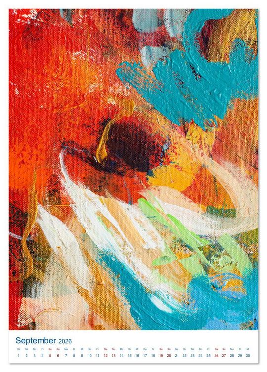 Produktbild: Spiel mit Farben (hochwertiger Premium Wandkalender 2026 DIN A2 hoch), Kunstdruck in Hochglanz
