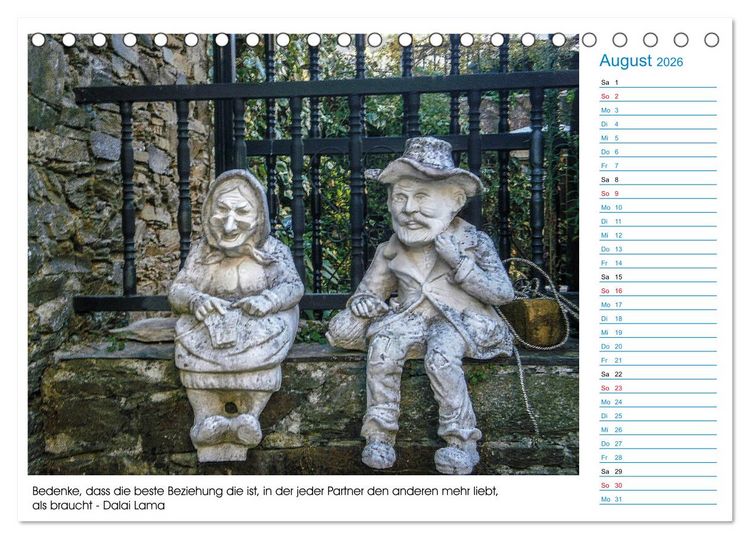 Produktbild: Mein Weg nach Santiago de Compostela mit Zitaten (Tischkalender 2026 DIN A5 quer), CALVENDO Monatskalender