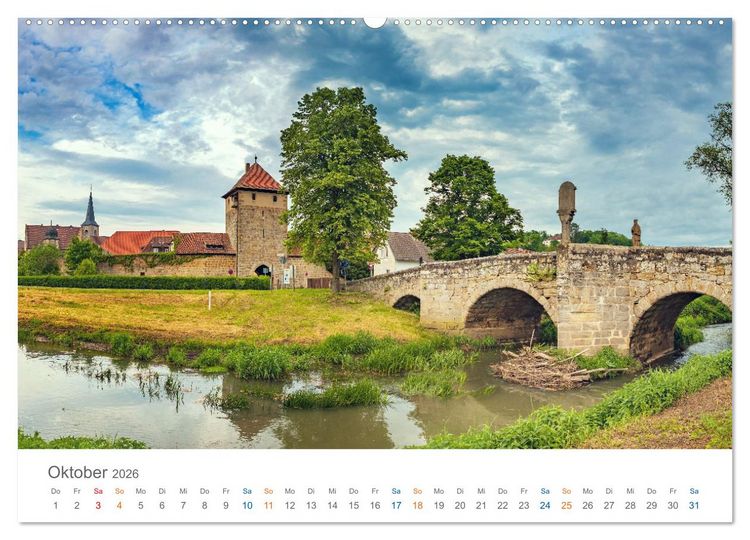 Produktbild: Oberfranken - Bayerns Norden (hochwertiger Premium Wandkalender 2026 DIN A2 quer), Kunstdruck in Hochglanz